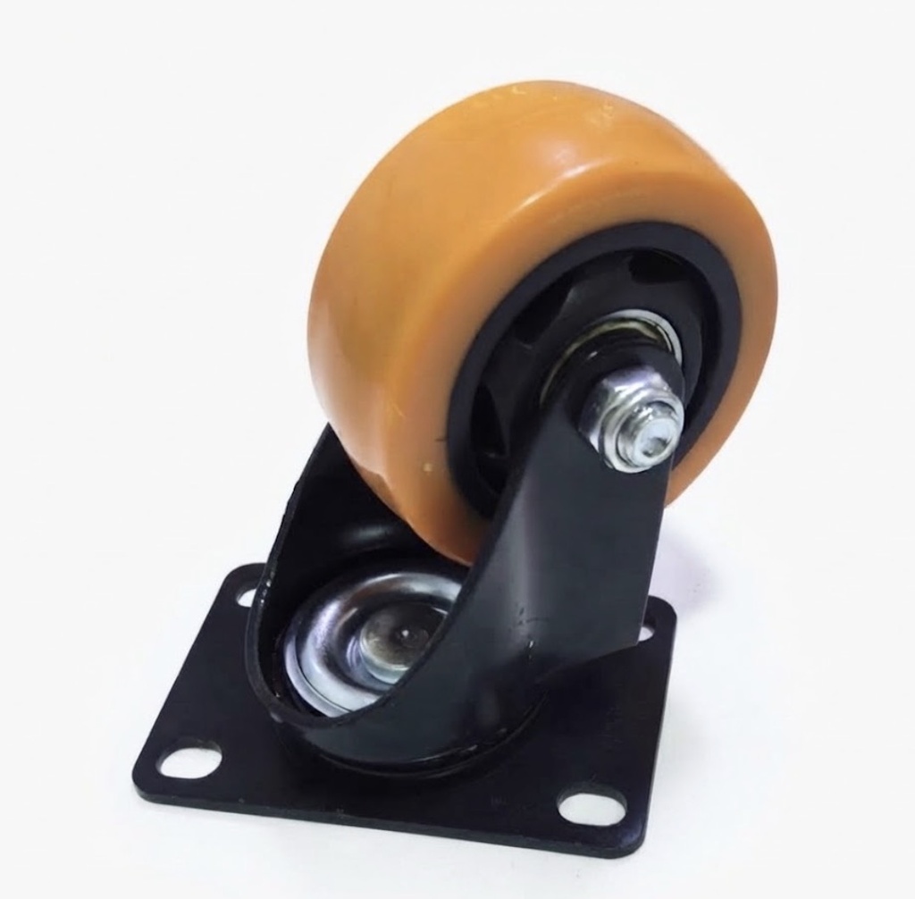  WHEEL ORANGE RUBBER BEARING 3" 75X32 - STRONG 