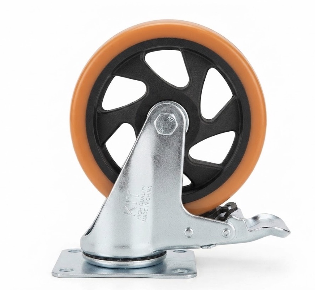  WHEEL ORANGE RUBBER BREAK 5" 125X32 - KIT 