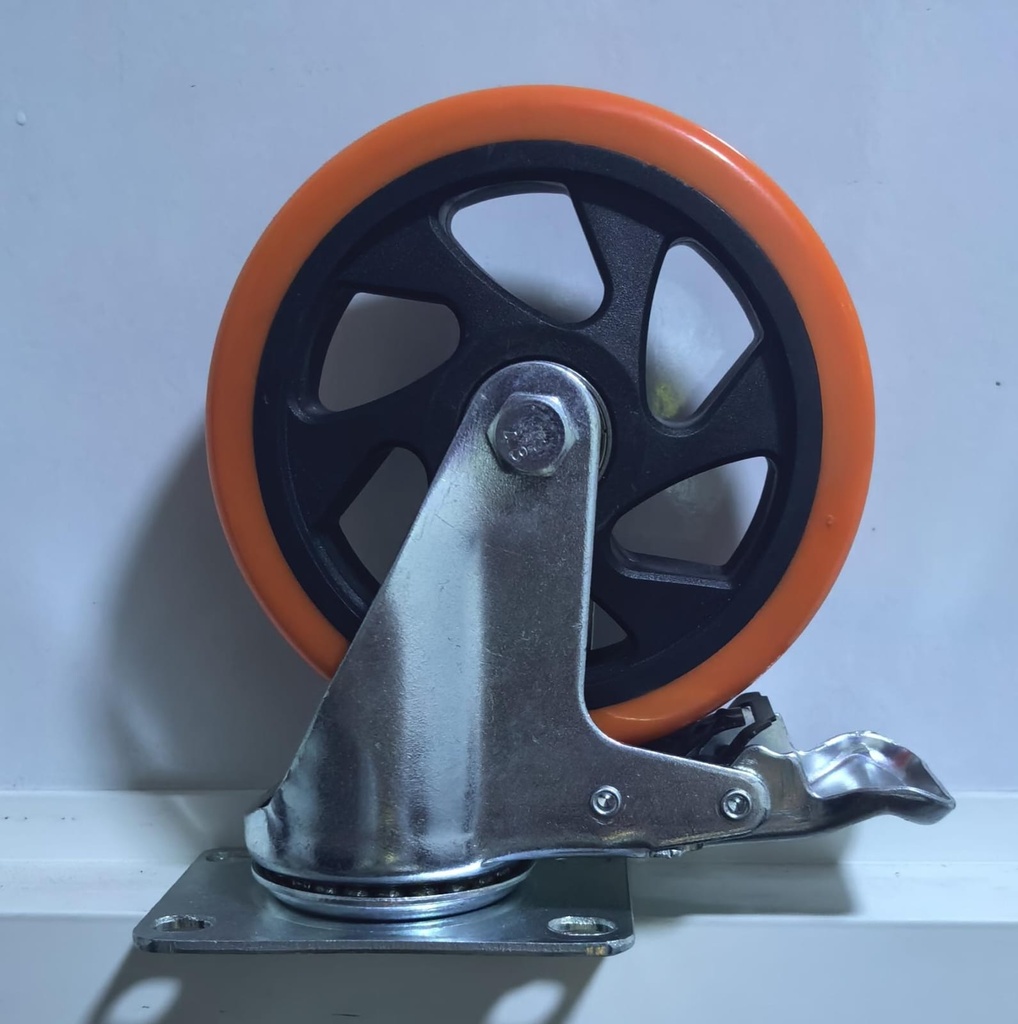  WHEEL ORANGE RUBBER BREAK 5" 125X32 - KIT 