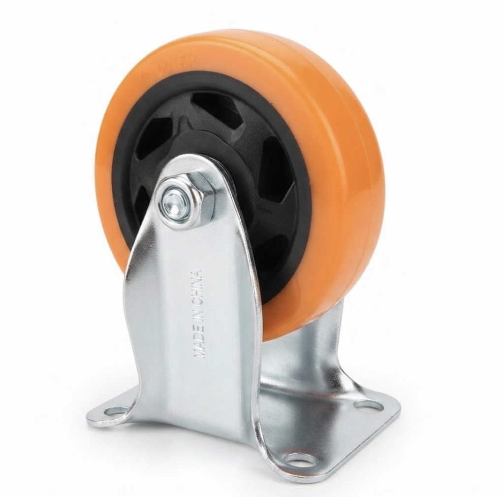  WHEEL ORANGE RUBBER FIX 4" 100X32 