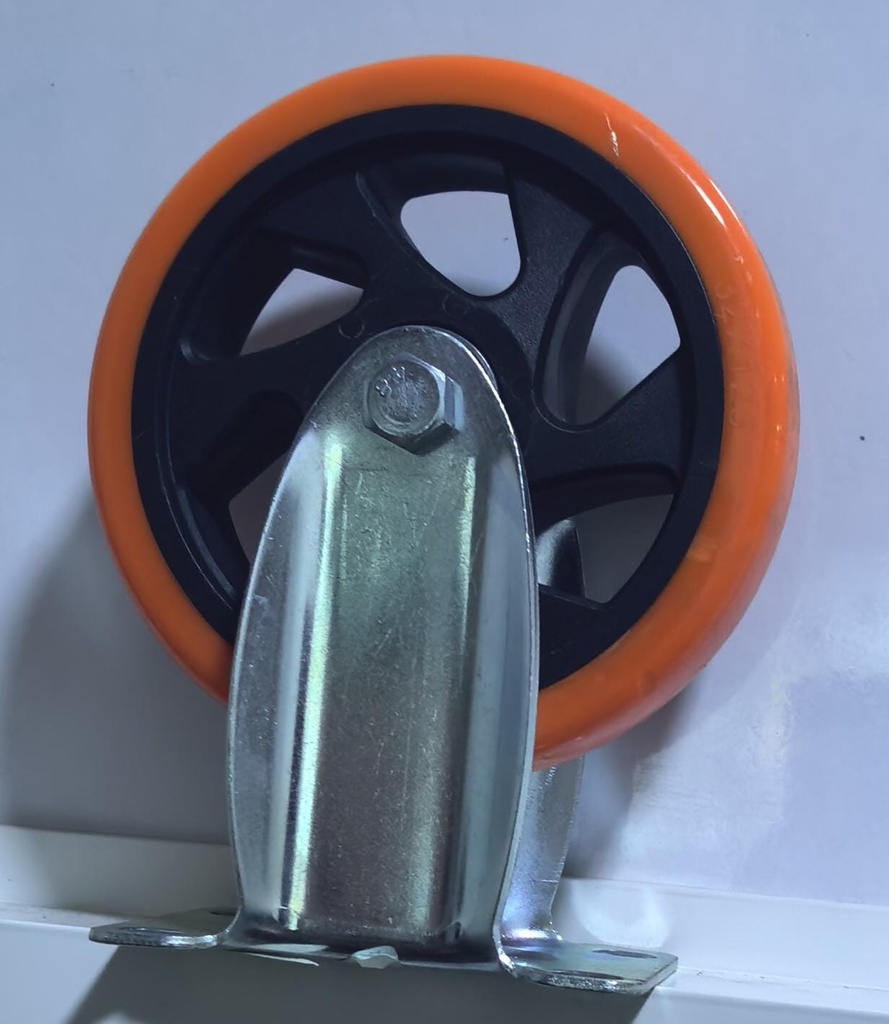  WHEEL ORANGE RUBBER FIX 5" 125X32 