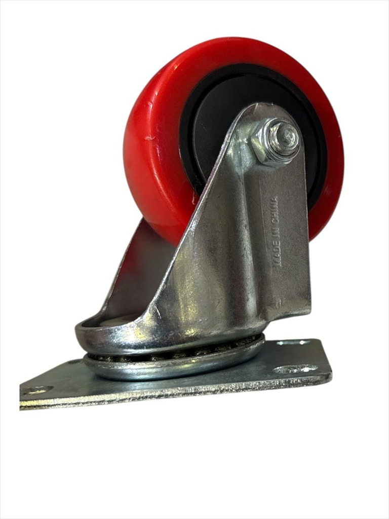  WHEEL RED RUBBER BEARING H/DUTY 3" 75X32 - STRONG 