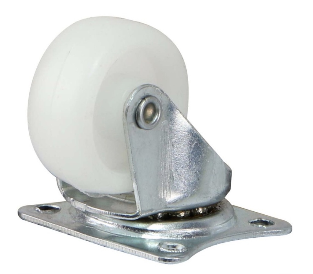 WHEEL WHITE PLASTIC 1.5" BEARING TYPE (NO-192) - 20003227 