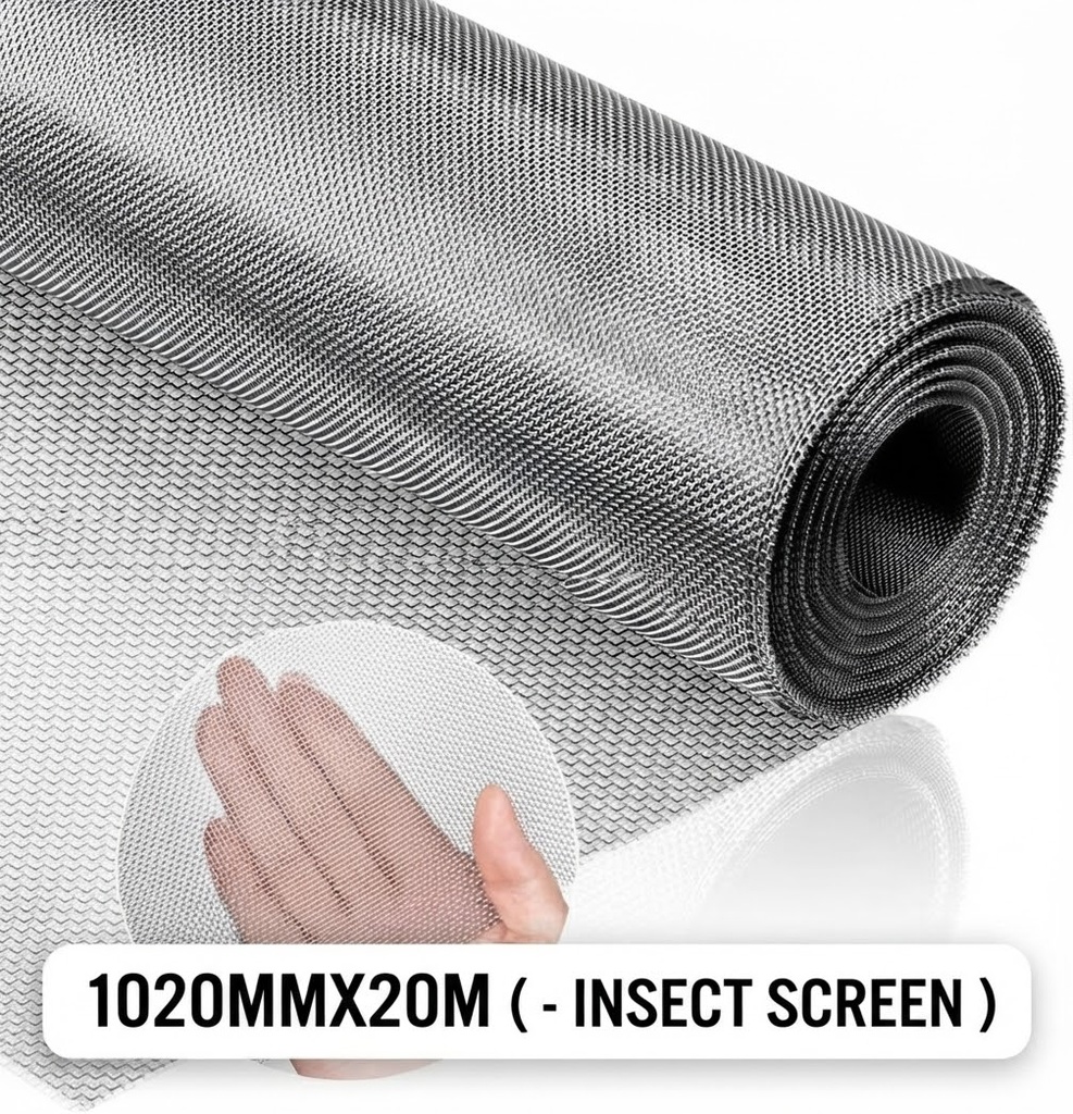  WIRE MESH ALUMINIUM 1020MMX20M - (INSECT SCREEN) 