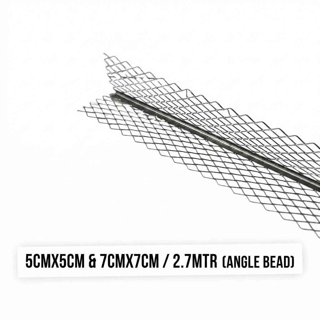  WIRE MESH CORNER (ANGLE BEAD) 5CMX5CM & 7CMX7CM-2.7MTR 