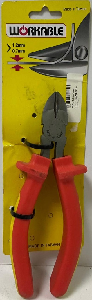  WORKABLE DIAGONAL PLIER 7" TAIWAN - DP-107 