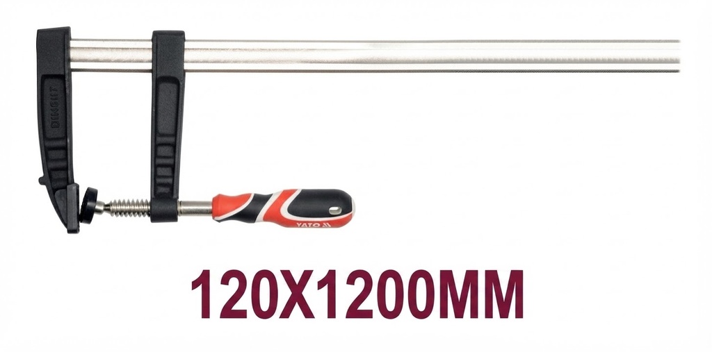  YATO F-CLAMP RED/BLACK 120X1200MM - YT-6453 