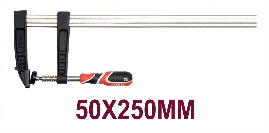  YATO F-CLAMP RED/BLACK 50X250MM - YT-6443 