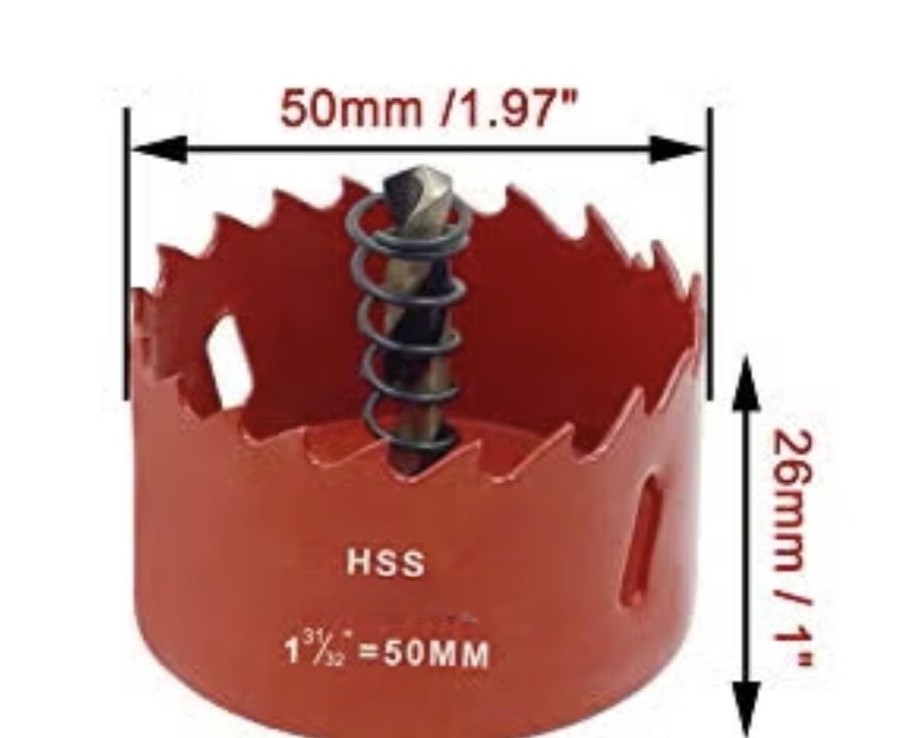  YDS HSS BI METAL HOLE SAW 50MM 1X31/32 YDS-3808 