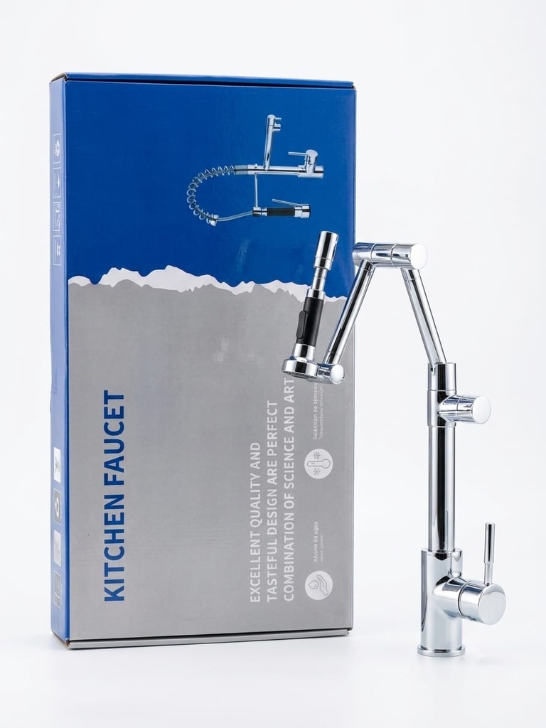  ZINTH KITCHEN MIXER FLEX PUL-OUT SPOUT CHROME 