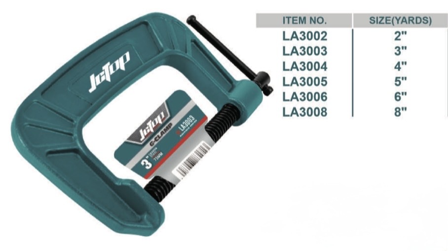JCTOP C-CLAMP H/DUTY 4"/100MM -CHINA