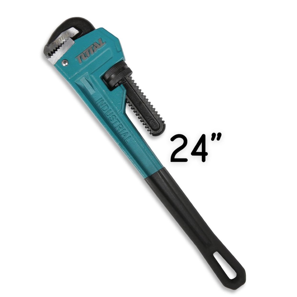 JCTOP ADJUSTABLE PIPE WRENCH BLACK/GREEN H/DUTY 24" -CHINA A/BN0024