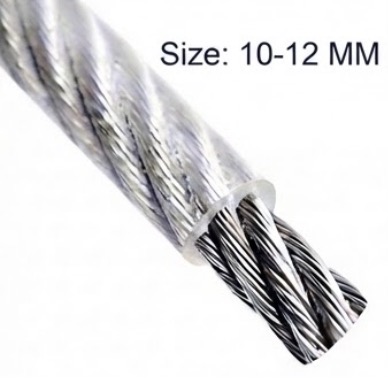 STEEL WIRE 10MM (10-12MM) - PLASTIC COATED