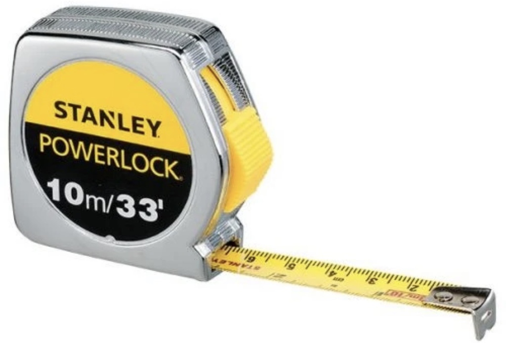 STANLEY MEASURING TAPE POWER LOCK 10M/33 - 33463-8