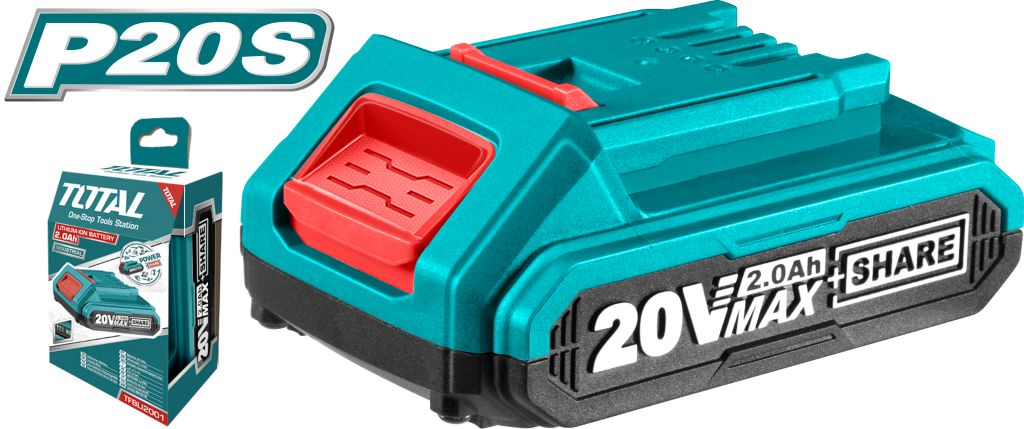 TOTAL LITHIUM-ION BATTERY 20V 2.0AH 220W  - TFBLI2001