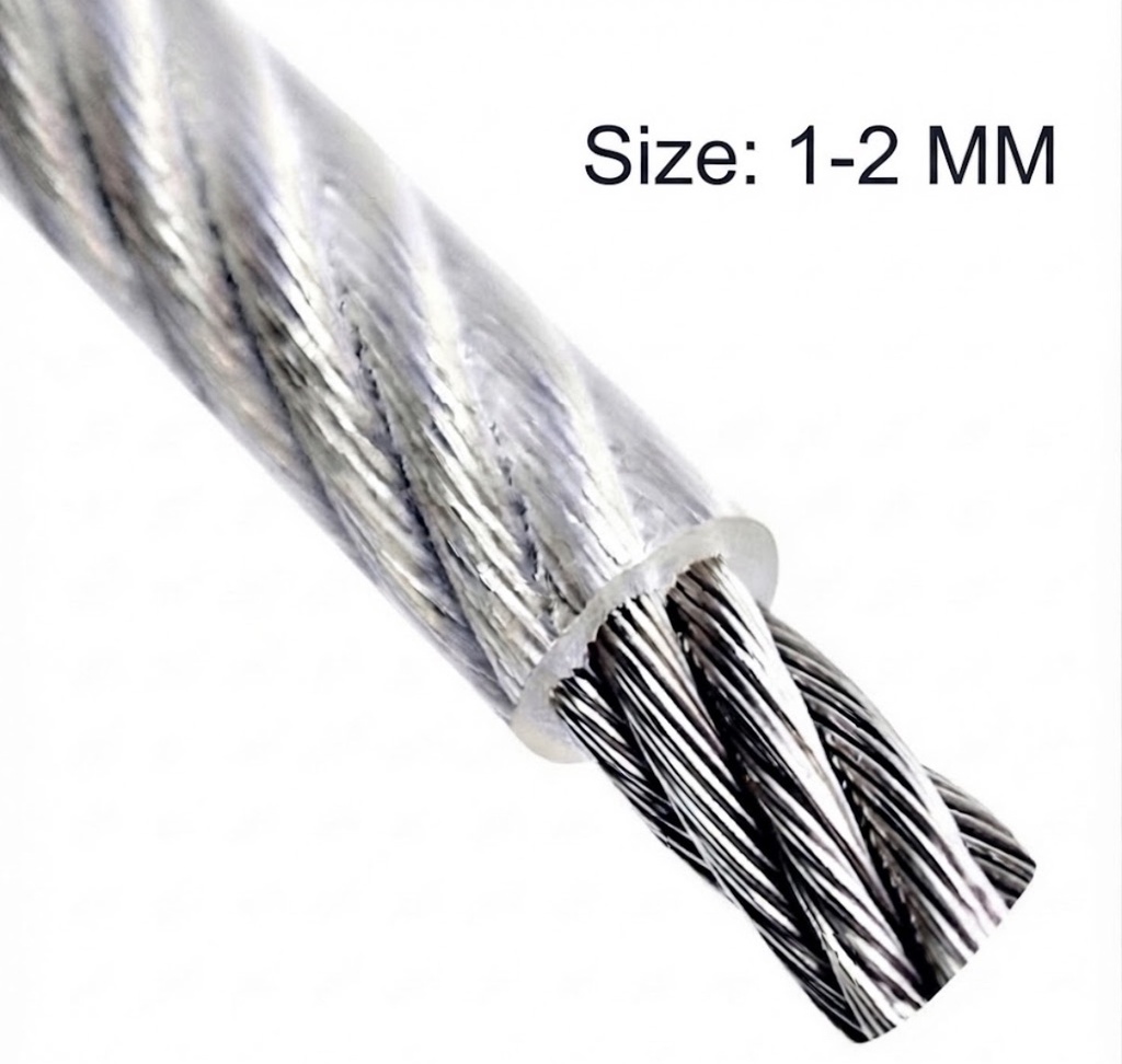 STEEL WIRE 1 (1-2MM) - PLASTIC COATED