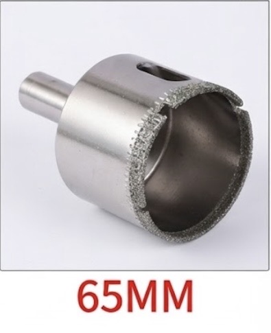 YDS DIAMOND GLASS HOLE SAW 65MM -CHINA