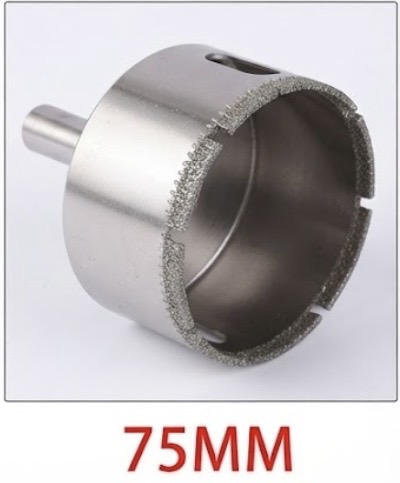 YDS DIAMOND GLASS HOLE SAW 75MM -CHINA