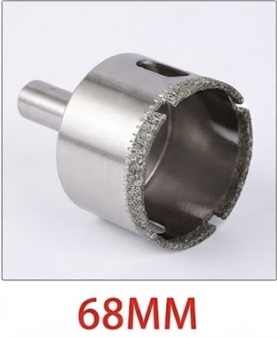 YDS DIAMOND GLASS HOLE SAW 68MM -CHINA