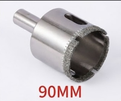 YDS DIAMOND GLASS HOLE SAW 90MM -CHINA