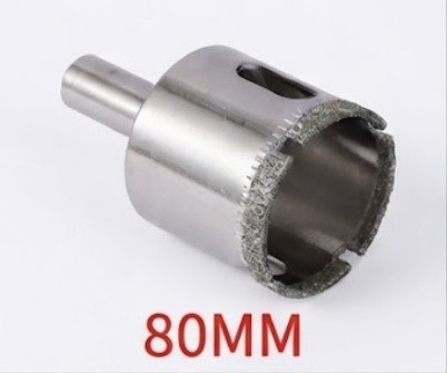 YDS DIAMOND GLASS HOLE SAW 80MM -CHINA