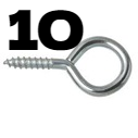 EYE HOOK SCREW NO-10