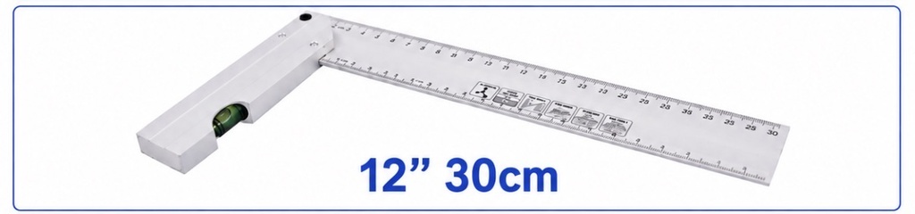 YDS ALUMINIUM RIGHT ANGLE 30CM 12"-CHINA