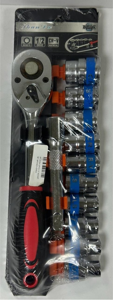 SHUN DA 12PCS 1/2" SOCKET SET WRENCH -CHINA