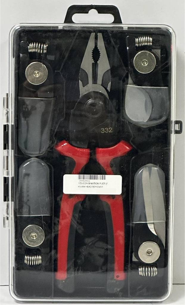 YDS COMBINATION PLIER 8" 4 WAY HEAD REMOVER ADJUSTMENT-CHINA