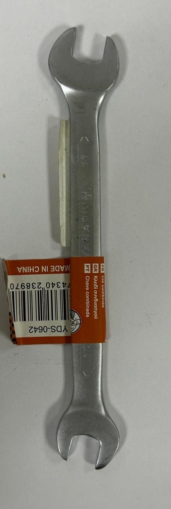 YDS DOUBLE OPEN END SPANNER SIVLER VANADIUM 10X11-CHINA/