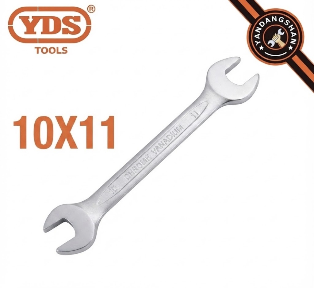 YDS DOUBLE OPEN END SPANNER SIVLER VANADIUM 10X11-CHINA/