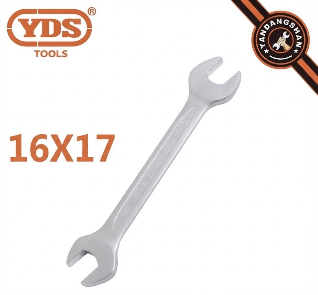 YDS DOUBLE OPEN END SPANNER SIVLER VANADIUM 16X17-CHINA/