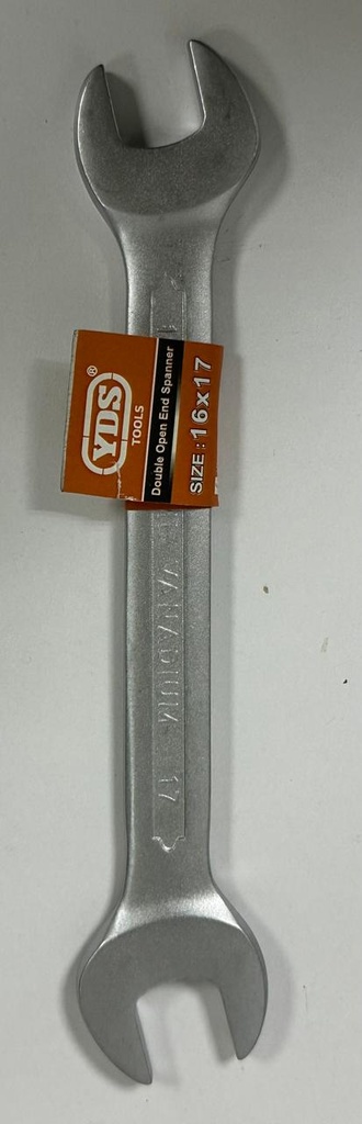 YDS DOUBLE OPEN END SPANNER SIVLER VANADIUM 16X17-CHINA/