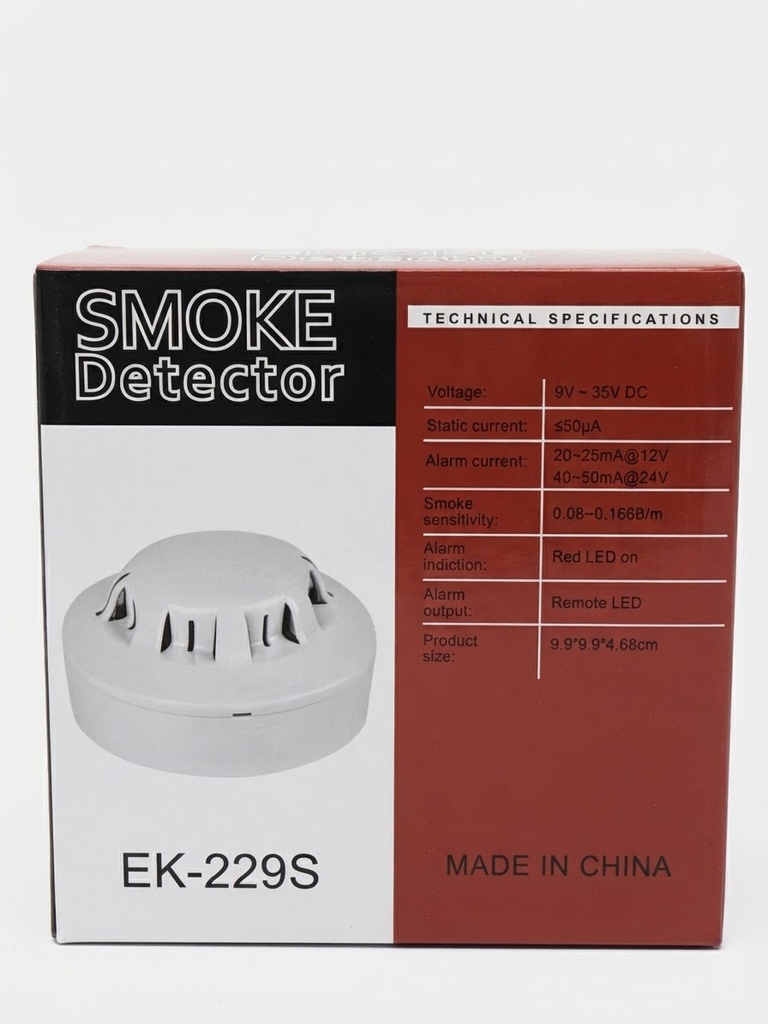 EKHMAD SMOKE DETECTOR FIRE ALARAM DC9V-35V-CHINA