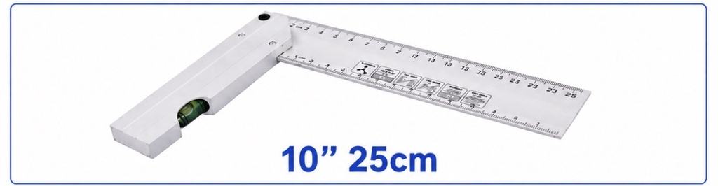 YDS ALUMINIUM RIGHT ANGLE 10" 25CM-CHINA