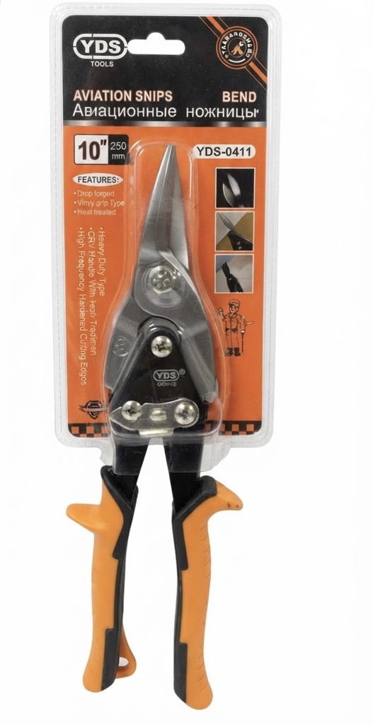 YDS AVIATION SNIP STRAIGHT 10"/250MM -CHINA/YDS-0411