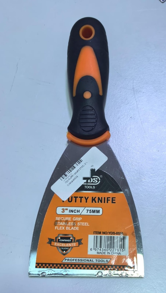 YDS PUTTY KINFE STEEL 3" -CHINA/0531