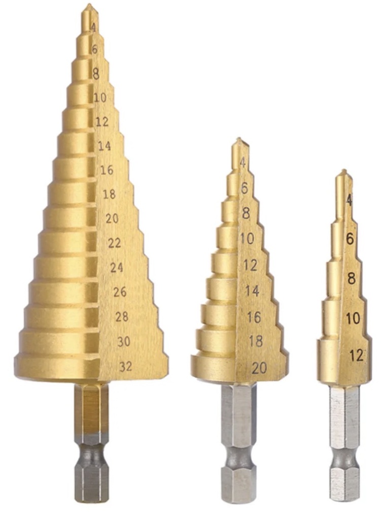 YDS STEP DRILL BIT 3PCS 4-12/4-20/4-32MM -CHINA/0150
