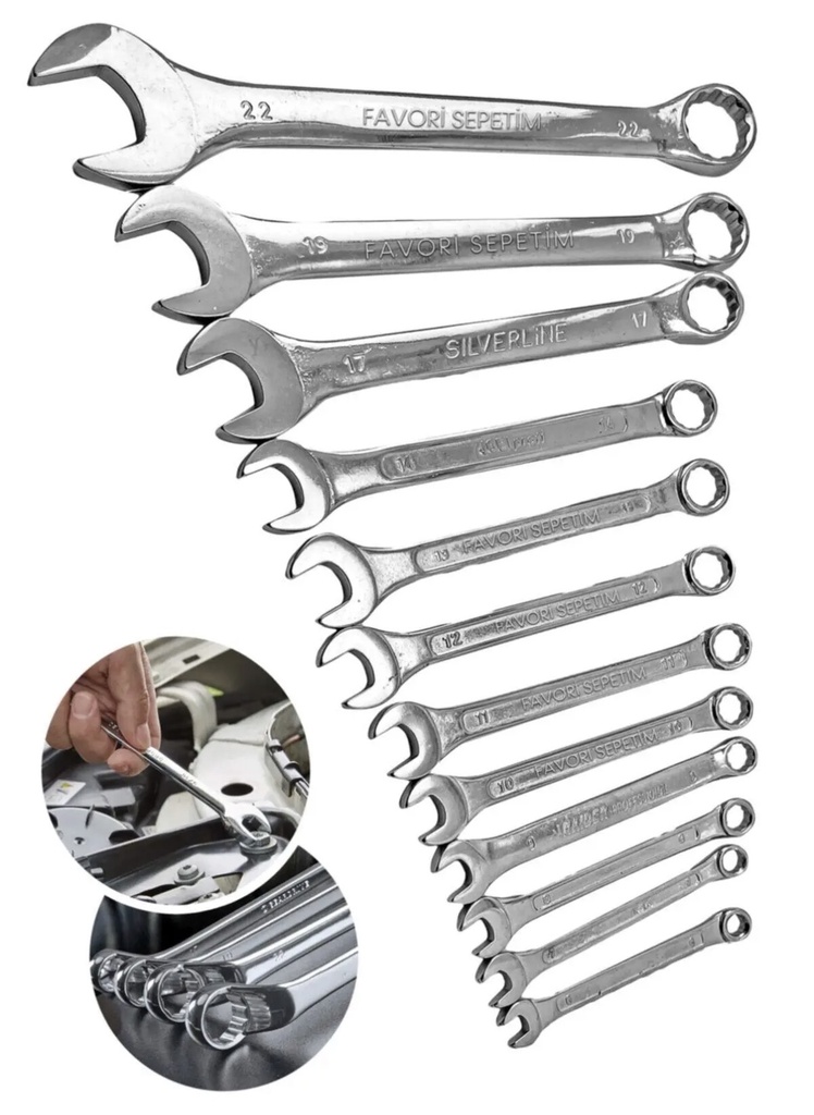 YDS TOOLS COMBINATION SPANNER 6-22MM - CHIHNA/5708