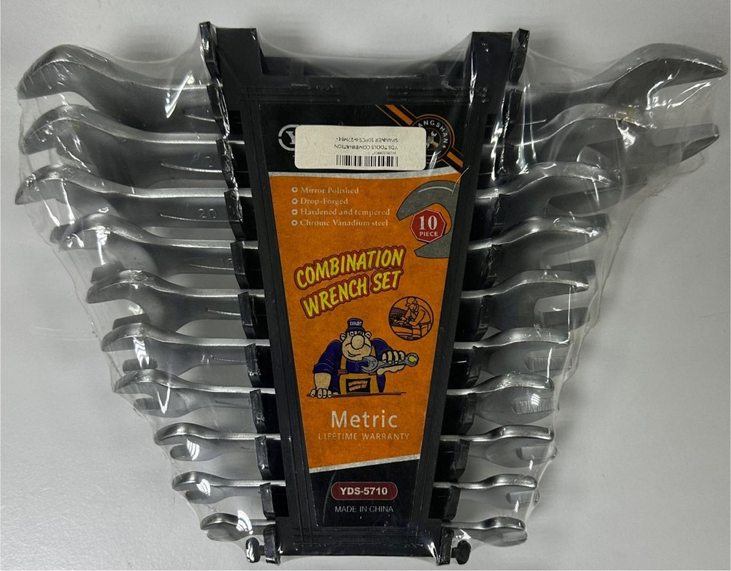 YDS TOOLS COMBINATION SPANNER 10PCS 6-27MM -CHINA/5710