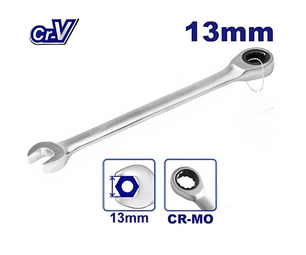 YDS COMBINATION RATCHET WRENCH 13MM -CHINA