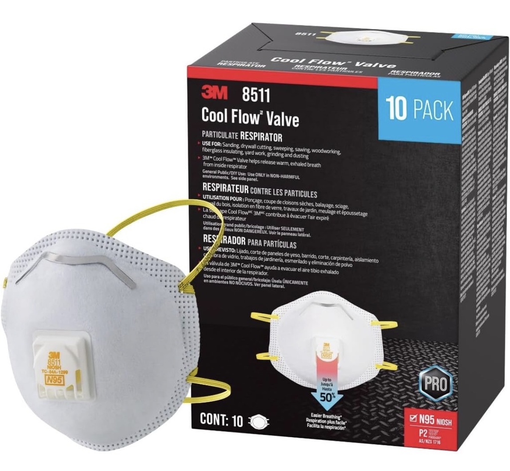 3M N95 RESPIRATOR MASK WITH FILTER 8511-CHINA