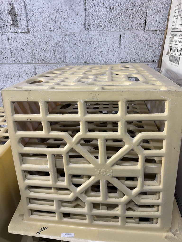 A/C COVER BOX FIBRE GLASS FULL BODY BEIGE WITH HOLE-CHINA