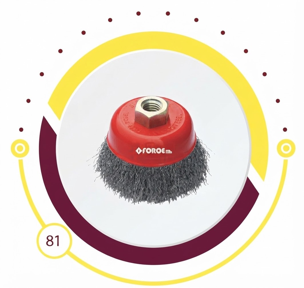 FORCE WIRE CUP BRUSH 125MM 5" - LMGC013B-125