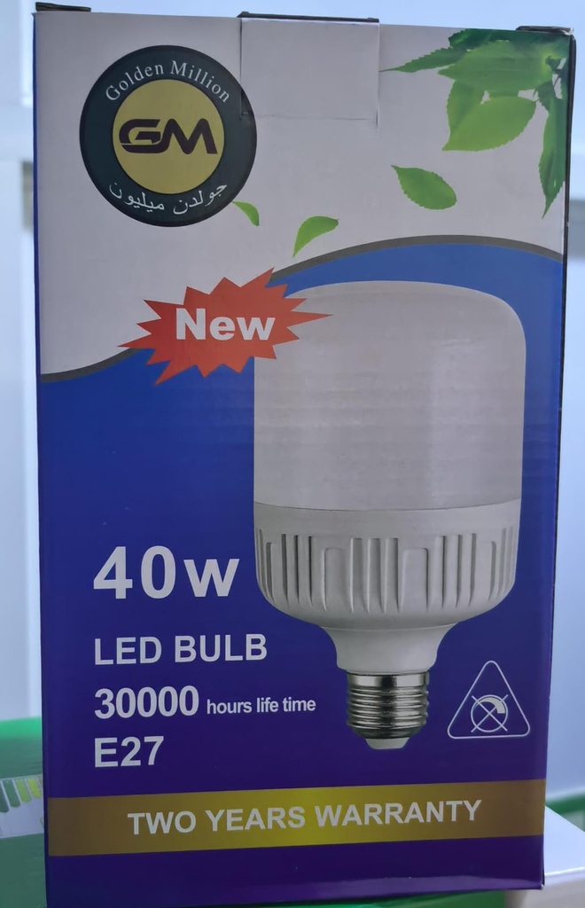 GM LED BULB T SHAPE 40W 7000K 220V-CHINA