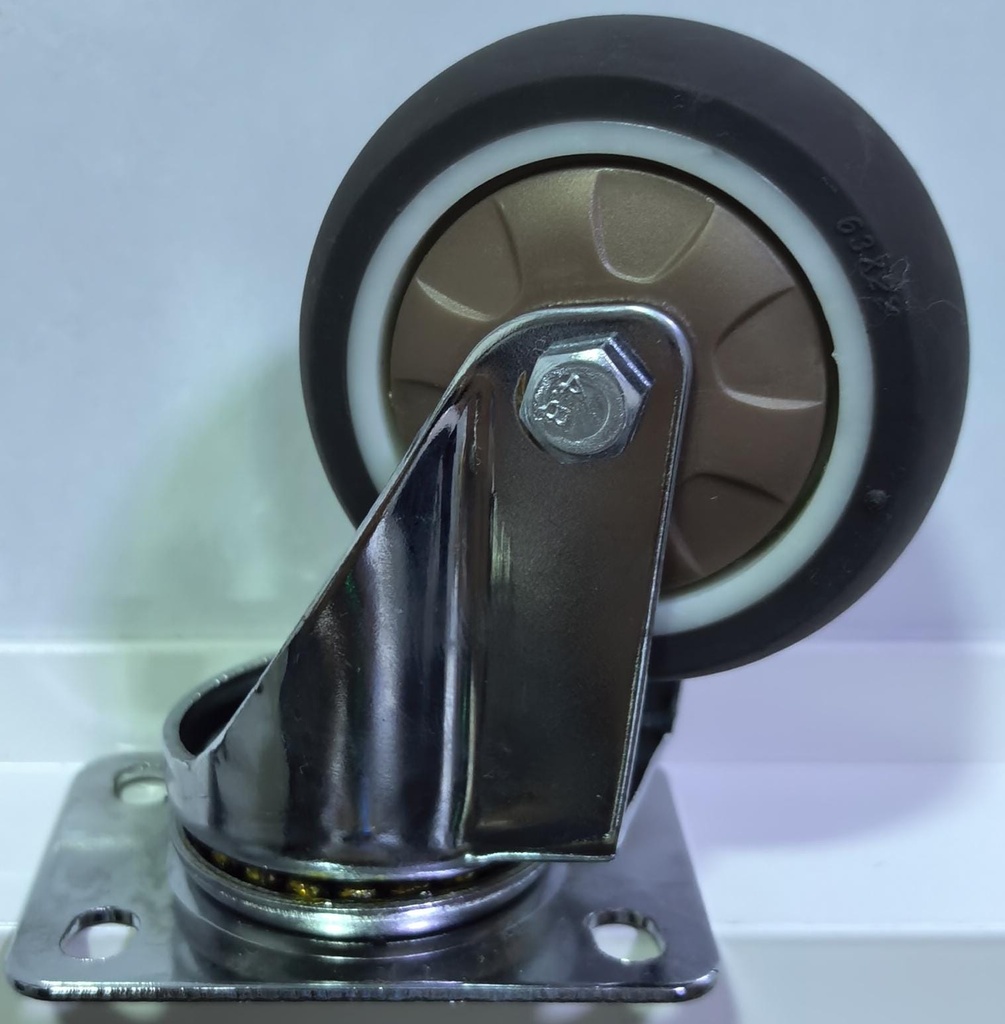 WHEEL BROWN TPR BEARING TYPE 2.5" 63X22 - ZHONGDAI