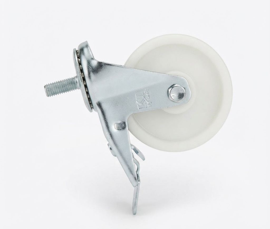 WHEEL WHITE PLASTIC 4" BREAK BolT- KIT