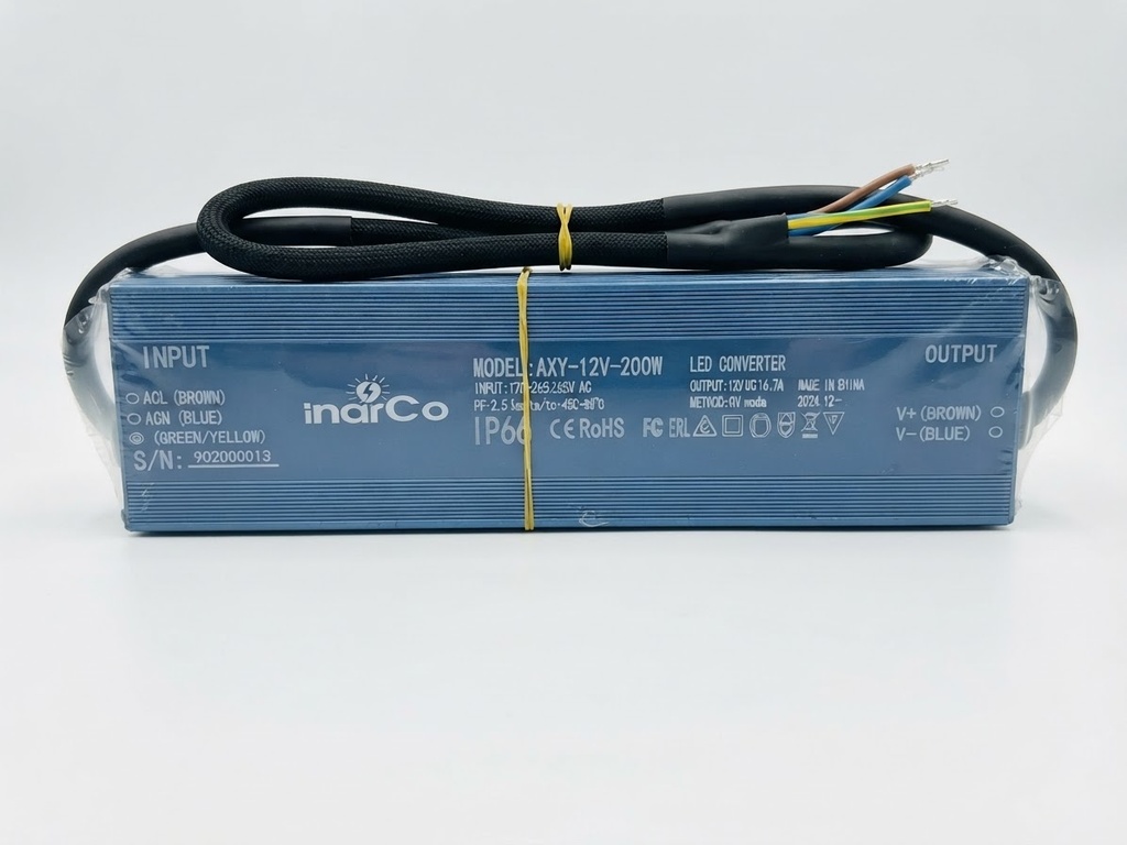 LED WATERPROOF POWER SUPPLY 200W 12V 220V-CHINA