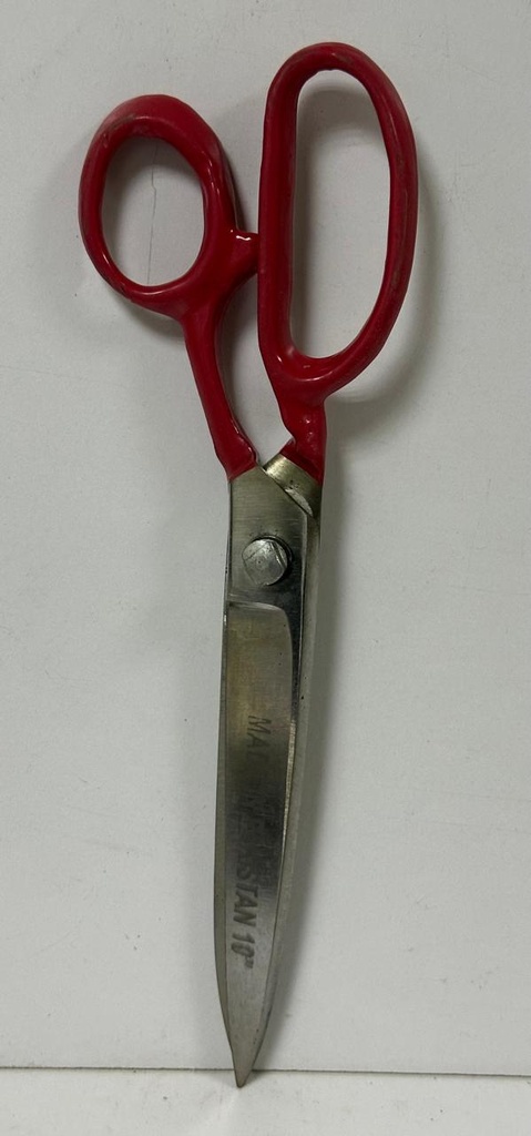 AACF SCISSOR  RED HANDLE 10'' - PAKISTAN