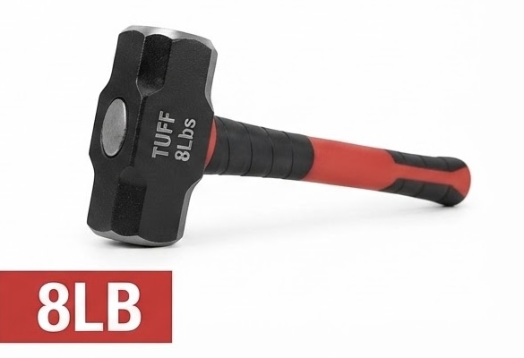 TUFF SLEDGE HAMMER 8LB FIBER HANDLE-INDIA